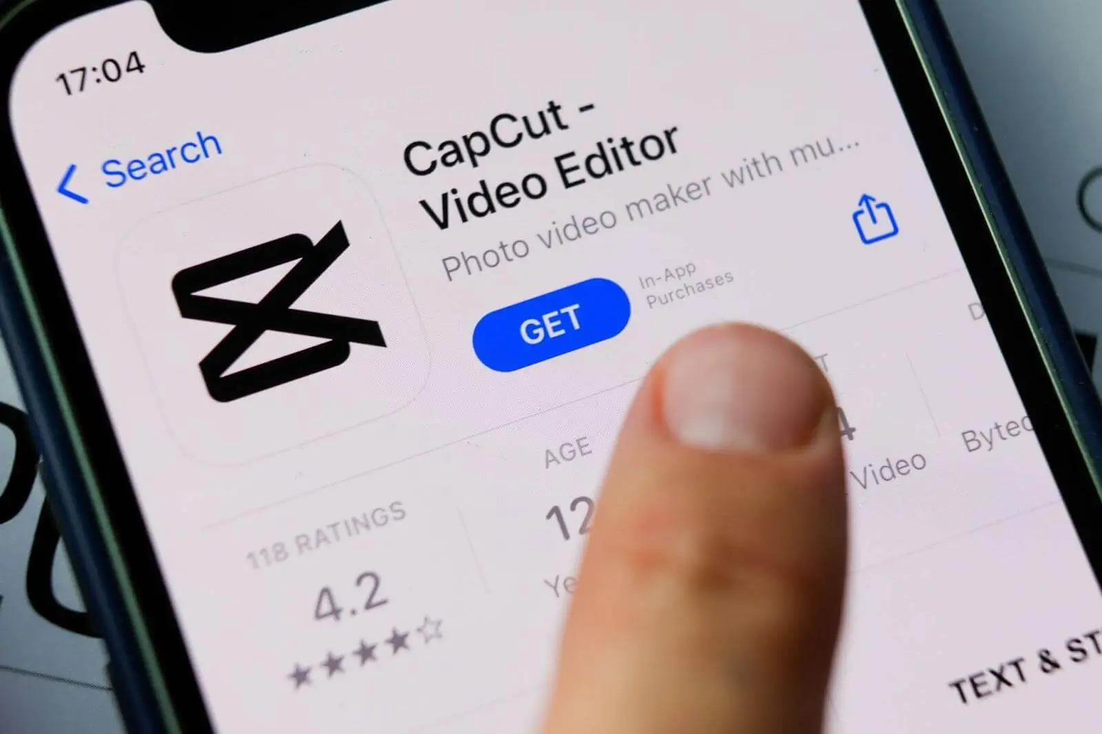iCal CapCut template example showing a calendar invite style video layout with event details and photos